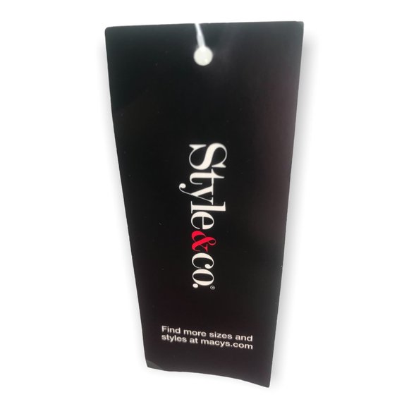 ^ Style & Co. Women's Large Ivory Pleated Shirt - Picture 4 of 5